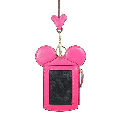 

Cartoon Cute Card Holder Protector ID Credit Card Case Leather Mini Slim Pocket Wallet Coin Change Purse with Key Ring & Lanyard