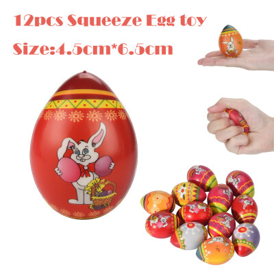 

Gotoamei 12pcs Stress Reliever Scented Egg Super Slow Rising Kids Toy Squeeze Toys