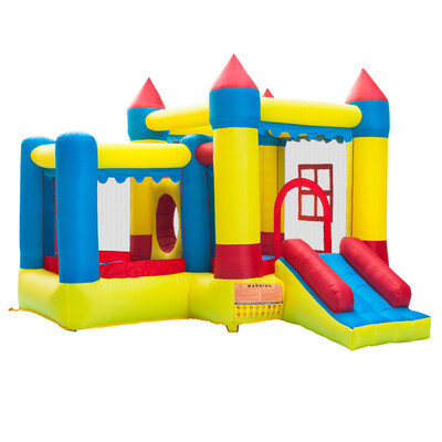 

Ktaxon New 105x98x82ft Inflatable Crayon Bounce House Castle Jumper Moonwalk Bouncer without Blower
