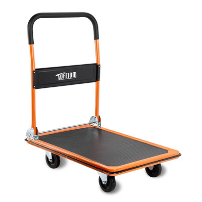 

Ktaxon Platform Truck Handy Cart Foldable Hand Trolley Truck Heavy Duty Warehouse Folding Hand Dolly Cart 330lbs