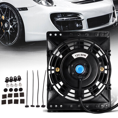 

6 inch Universal Engine Bay Slim Cooling Fan Radiator Push Pull Mount Kit 2200RPM