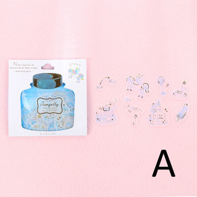 

48Pcslot PVC Mohamm Drifting Bottles Diary Journal Stickers Flakes Scrapbooking Japanese Stationery Teacher School Supplies