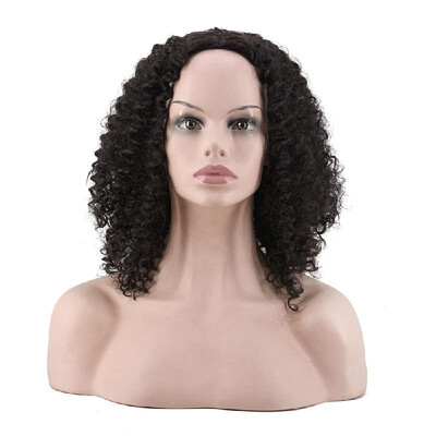 

Natural Human Hair Wigs Women High-Temperature Fibre Curly Hair Wig