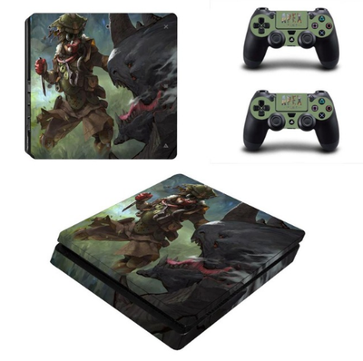 

new Apex Legends vinyl Decal Skin Sticker For Sony Playstation 4 PS4 slim Console 2Pcs Controller Film Stickers