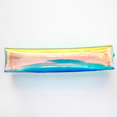 

Mohamm Zipper Transparent Candy Laser Pencil Bag Pencil Pouch School Supplies Stationery
