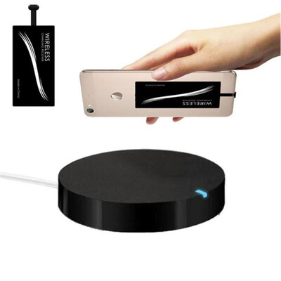 

Qi Wireless Stand Fast Charging Pad Type-C Charger Sticker Receiver for Huawei P9 P9 Plus P10 P10 Plus