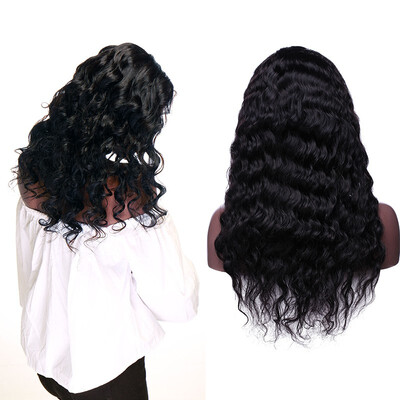 

22 Inches Lace Front Human Hair Wigs Water Wave Straight Virgin Human Hair Wigs With Hair Wigs For Women With Baby Hair
