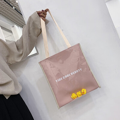 

Tailored Womens Fashion Jelly Little Duck Transparent Bag Package Super Messenger Bag