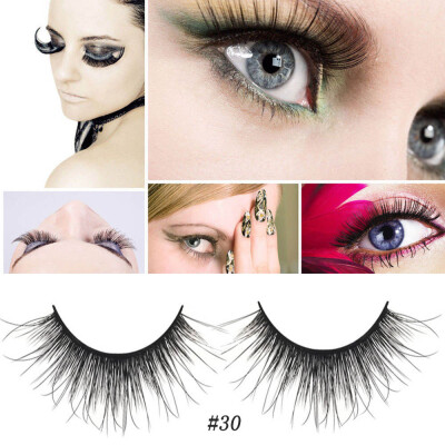 

〖Follure〗Black 3D Artificial Mink Hair Soft Long Natural Makeup Eye Lashes Slender