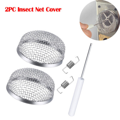 

Tailored RV Insect Net Cover Stainless Steel Ventilation Net Cover With Installation Tool