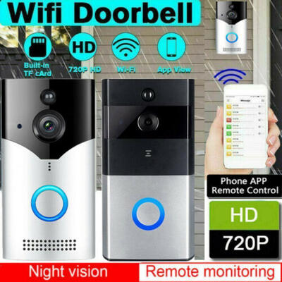 

US Smart Video Wireless WiFi Door Bell IR Visual Camera Record Security System