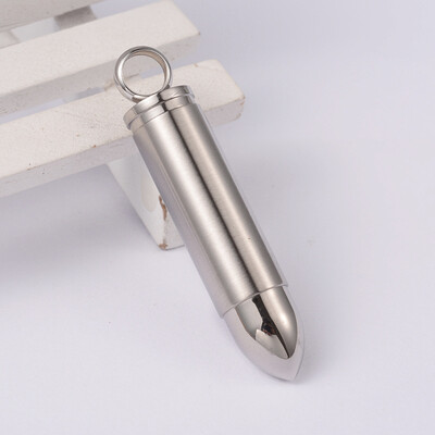 

Bullet 304 Stainless Steel Split Pendants Stainless Steel Color 49x10mm Hole 6mm
