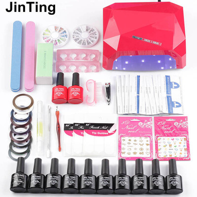 

Nail Polish Kits 36W UV or 48W Led Display Nail 6W USB Dryer Lamp Nail Polish 10 Color Kit Manicure Soak Off UV Sets Remover