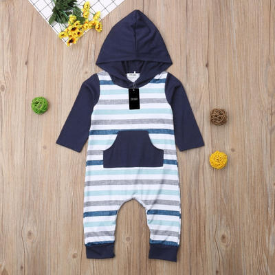 

Newborn Baby Boys Girls Hoodie Romper Bodysuit Jumpsuit Cotton Clothes Outfits