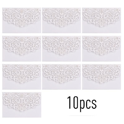 

10pcs Pearl Paper Floral Invitation Cards Invitation Holders with Blank Inner Sheet for Wedding Birthday Party Anniversary