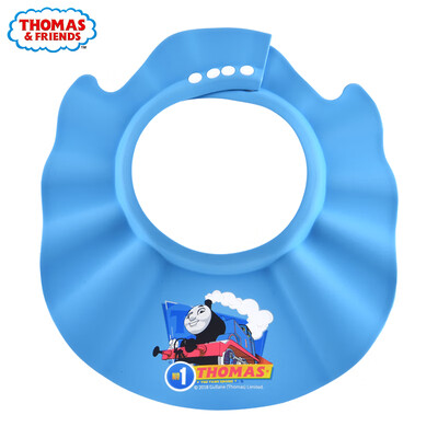 

Thomas&friends THOMAS & FRIENDS baby shower cap childrens shampoo cap baby shampoo cap shampoo artifact shower cap waterproof ear protector size adjustable blue