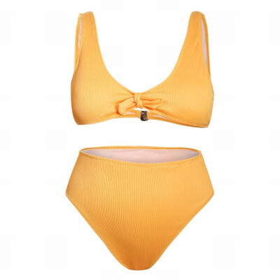 

Swimwear vest bikini two-piece high waist triangle split swimsuit