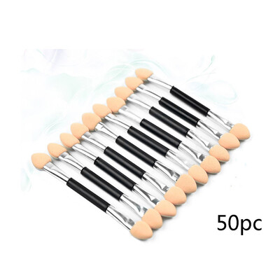 

〖Follure〗50Pcs Makeup Double-end Eye Shadow Eyeliner Brush Sponge Applicator Tool