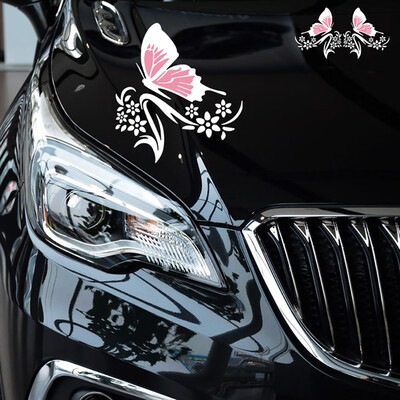 

Tailored A Pair Of Pansy Body Sticker Car Cover Waterproof Sticker