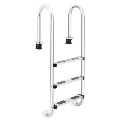 

Above Ground 3-Step Swimming Pool Ladder Stainless Steel Silver