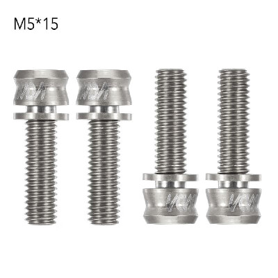 

4PCS Bicycle Bike Stem Screws Hex Bolts Ultralight Cycling Titanium Alloy Fixing Screws Accessories