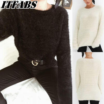 

Women Long Sleeve Cardigan Knitted Sweater Pullover Jumper Casual T Shirt Blouse