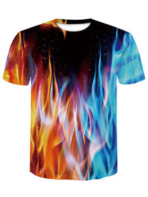 

Men\s Summer Digital Printing 3D Short Sleeved T-shirts