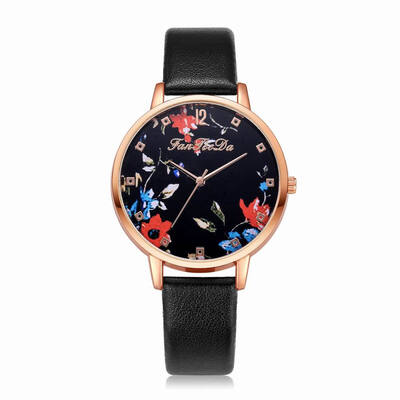 

Fanteeda FD132 Women Fashion Leather Band Quartz Dress Watch