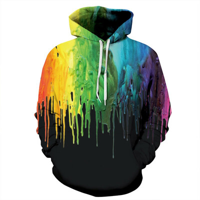 

3D Wholesale Hoodie Wolf Print Sweatshirts Chic Pullover Men Women Top Tee With Pocket 3D Printing Hooide