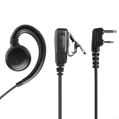 

K Type Swivel Earpiece Earphone wMic PTT for Kenwood Baofeng Walkie Talkie