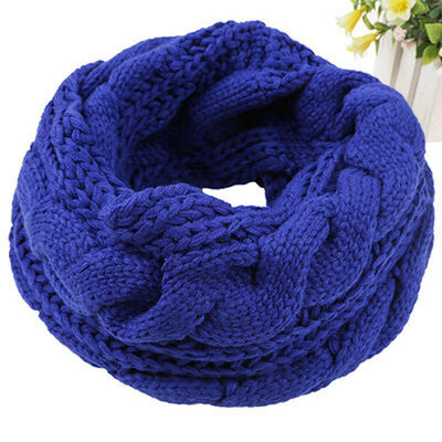 

Womens Warm Winter Infinity Circle Cable Knit Cowl Neck Thick Scarf Shawl Wrap