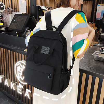 

Schoolgirl Korean version of high school large capacity middle school students backpack Harajuku ulzzang junior high school girls campus backpack