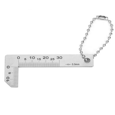 

Greensen 0-30mm Stainless Steel Protractor Goniometer Angle Corner Finder Gauge Ruler Measure Tool