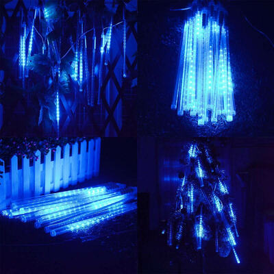 

Meteor shower snow LED lights 50 cm 8 tube romantic lighting for garden holidays