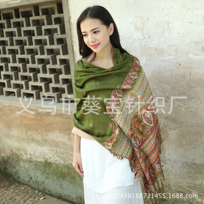 

New cotton bee national wind scarf ladies summer air conditioning shawl autumn&winter bohemian shawl