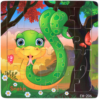 

Gotoamei Wooden Puzzle Educational Developmental Baby Kids Training Toy Christmas Gift