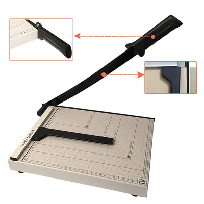 

Ktaxon A3B4A4 Guillotine Paper Cutter Adjustable 18"15"12" Precise Desktop Manual Paper Cutter Trimmer 151210 Sheets