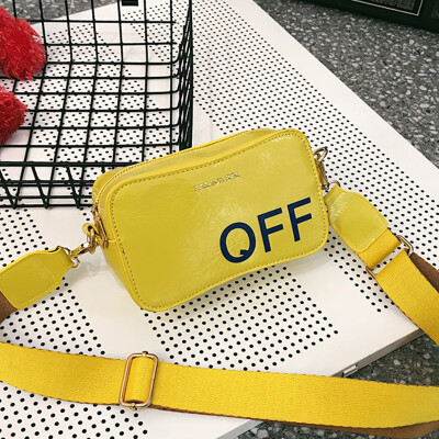 

North bag chic fashion simple fresh 2019 new Korean version of wild personality letters shoulder Messenger bag woman