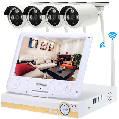 

101 4CH 720P HD WiFi NVR Kit with 4pcs 10MP Wireless WiFi Waterproof Outdoor Bullet IP Camera Support P2P Onvif IR-CUT Night