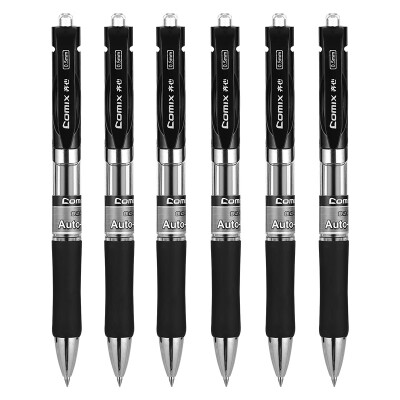 

Coxy 05mm black press gel pen bullet pen signature pen 6 box EG35