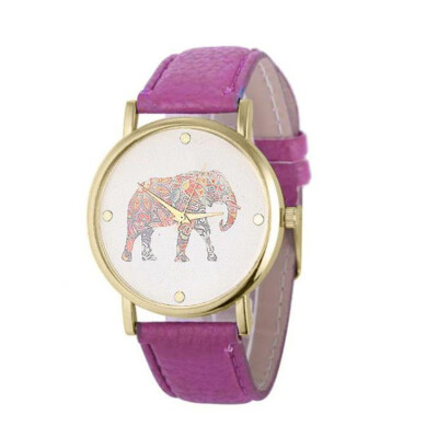 

Temperament Womens Watches Best Sellers Cute Elephant Pattern Ladies Watch Montre Femme Marque De Luxe Cuir Zegarki Damskie