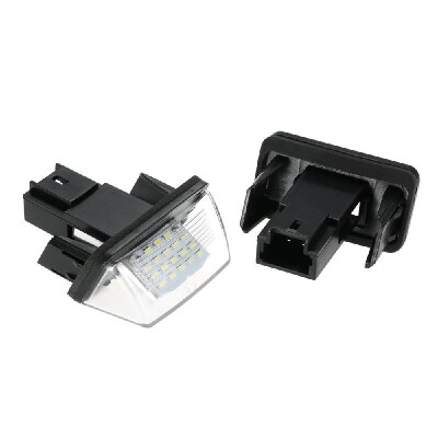 

2PCS NO Error LED Number License Plate Light For Peugeot 206207307308 For Citroen C3C4C5