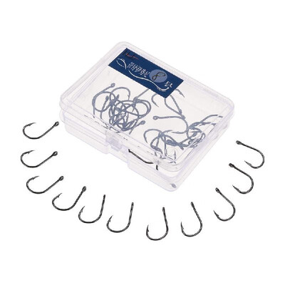 

40pcs Strong Carbon Steel Sharpened Jigging Fish Hook Fishhook Jig Big Fishing Hooks Saltwater Bait holder Baitholder with Barb an