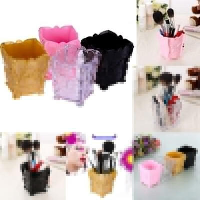 

Acrylic Makeup Cosmetic Storage Box Case Holder Brush Pen Organizer Decorative