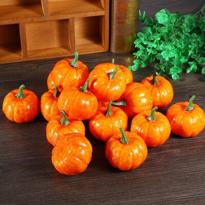 

16pcs Simulation Small Pumpkin Foam Mini 55CM Halloween Party Decoration FestivalArtificial