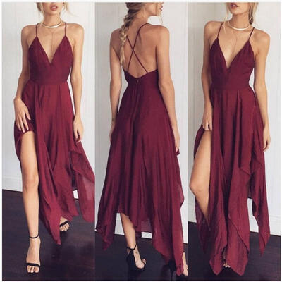 

Summer Women Boho Long Evening Party Cocktail Ladies Casual Beach Dress Sundress