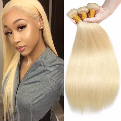 

Nami Hair Blonde Color 613 Brazilian Straight Remy Hair Weaves 4 Bundles 100 Human Hair Extensions