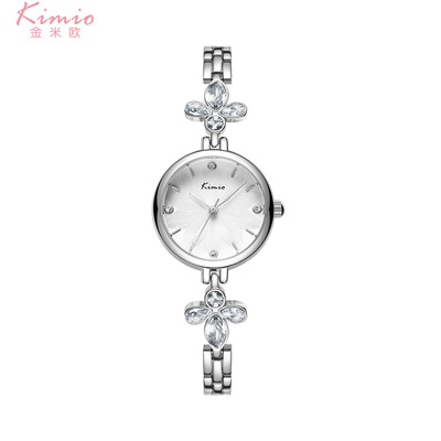 

Kimio personality small dial rhinestone bracelet watch female student ins original wind cherry blossom watch small fresh