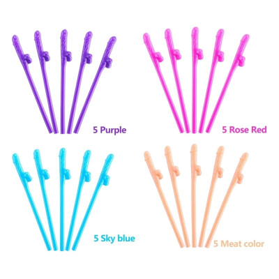 

20Pcs Multicolor Flexible Drinking Straws Reusable Portable Long Rainbow Color Straws For Parties&Celebrations