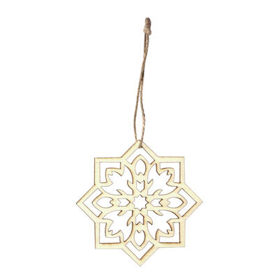 

10pcs Muslim Ramadan Eid Mubarak Wood Pendants DIY Retro Hanging Ornament